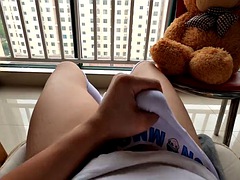 Asiatique, Chinoise, Tir de sperme, Homosexuelle, Hard, Masturbation, Solo, Jouets